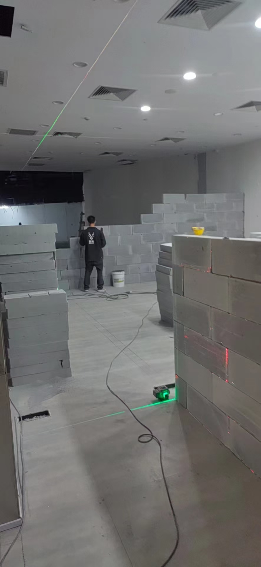 加气砖隔墙场景参考